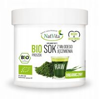 Sok z Młodego Jęczmienia BIO Proszek Detoks Witaminy Naturalny 500g NatVita