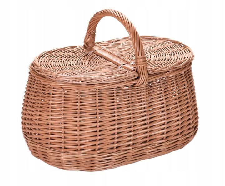 Kosz piknikowy z wikliny koszyk na piknik prezent zdjęcie 1