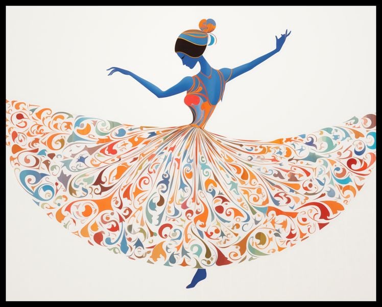 Plakat 76x60,5cm Wirująca Balerina zdjęcie 2