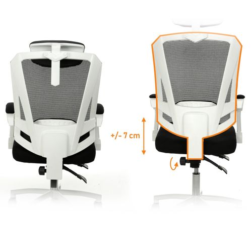 Fotel biurowy 8606 Biały na Arena.pl