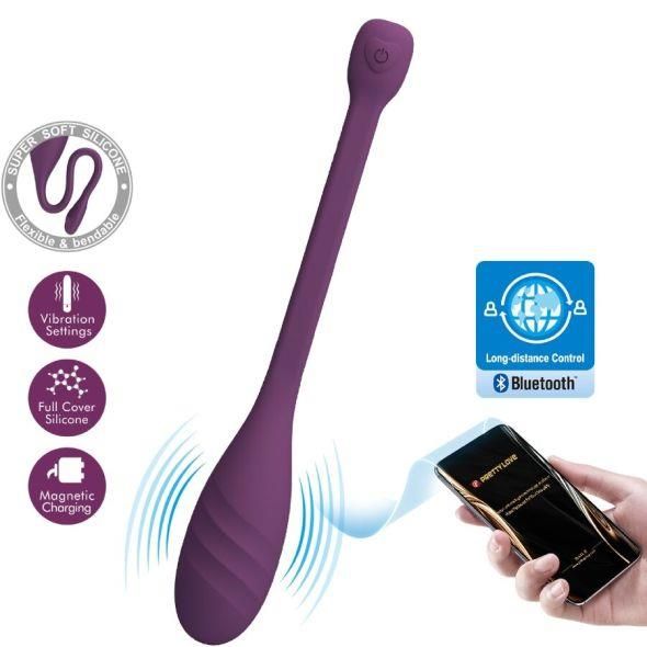 Leviathan App Controlled Vibrator Purple zdjęcie 3