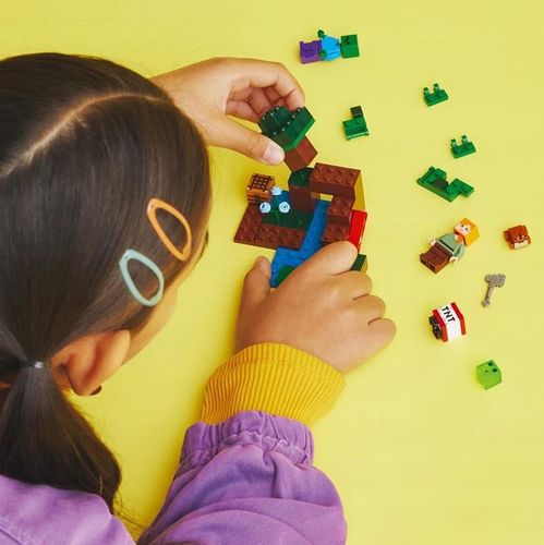 KLOCKI LEGO | MINECRAFT 21240 PRZYGODA NA MOKRADŁACH DLA DZIECKA + TORBA na Arena.pl