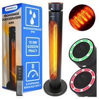 Promiennik podczerwieni ciepła elektryczny 8 poziomów 2kW AURA IR tarasowy