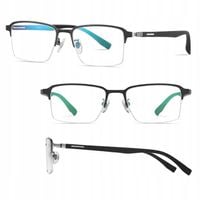 ULTRALEKKIE okulary Zerówki TYTANOWE Blue Light do Komputera Oprawki Unisex