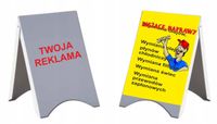POTYKACZ REKLAMOWY stojak 100x50 oklejony projekt