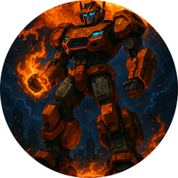 Opłatek na tort Robot Samochodowy Humanoidalny Transformers Postać