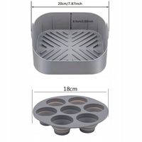 Silikonowa Forma do Muffinek WKŁADKA DO FRYTKOWNICY Akcesoria do Air Fryer