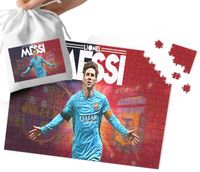 PUZZLE - Lionel Messi WZORY DLA MAŁEGO PIŁKARZA 24el + WORECZEK