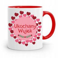 Kubek Czerwony Prezent Dla Wujka Ukochany Wujek Z Nadrukiem Ze Zdjęciem