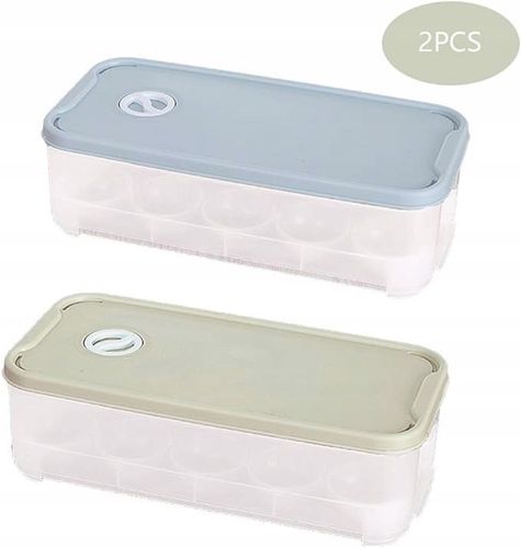 Pojemnik plastikowy na jajka z pokrywką 2szt na Arena.pl