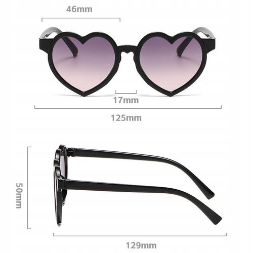 Dziecięce Okulary przeciwsłoneczne SERCE dla DZIEWCZYNKI dzieci + ETUI na Arena.pl