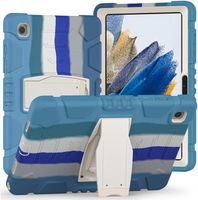 Etui Pancerne Samsung Tab A 8.0 T290 T295 Stojak Hybryda Niebieskie