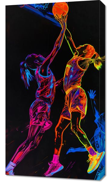 Obraz 50x90cm Mecz W Kosza zdjęcie 1