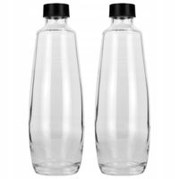 2x SZKLANA BUTELKA KARAFKA SODASTREAM 1L DO SATURATORA DUO TYLKO DO DUO