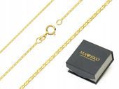 ZŁOTY ŁAŃCUSZEK pr. 585 GUCCI do zawieszek 50cm