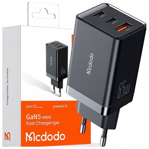 MCDODO GaN 5 PRO SZYBKA ŁADOWARKA USB-C USB-A 65W na Arena.pl