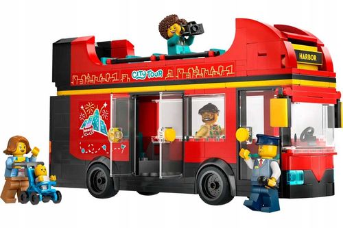 60407 - lego city - czerwony, piętrowy autokar na Arena.pl