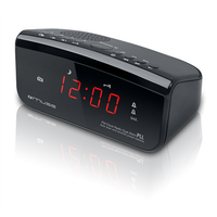 Muse | Radio z zegarem PLL | M-12CR | Funkcja alarmu | Czarny