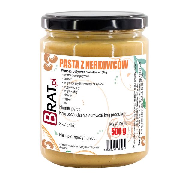 Pasta z nerkowców 500g zdjęcie 1