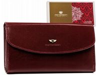 elegancki, duży portfel damski ze skóry naturalnej - peterson