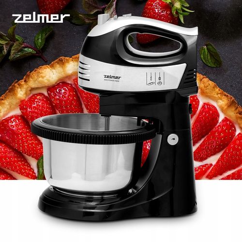 MIKSER RĘCZNY ZELMER LEKKI ROBOT KUCHENNY 4 KOŃCÓWKI Z MISĄ 2,5L TURBO 700W na Arena.pl