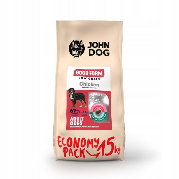 John Dog goodform duże rasy kurczak 15kg zdjęcie 1