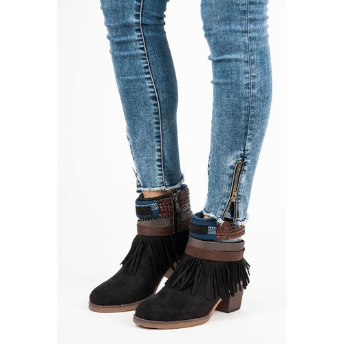 Zamszowe Botki Boho r.37 na Arena.pl