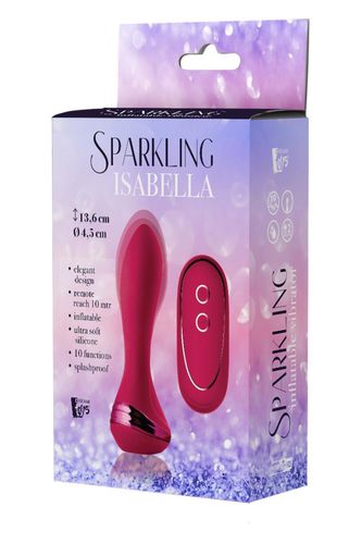SPARKLING INFLATABLE REMOTE VIBRATOR ISABELLA na Arena.pl