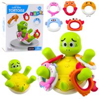 ŻÓŁW FONTANNA  ZABAWKA KĄPIELOWA Z KÓŁKAMI