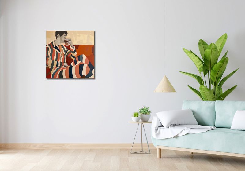 Obraz 60x60cm Przerwa Aby Odetchnąć zdjęcie 2