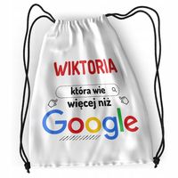 Plecak Dla Wiktorii Sportowy Szkolny Worek Torba Z Nadrukiem Ze Zdjęciem