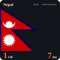 Karta eSIM Internet Nepal 1 GB na 7 dni - bez rejestracji