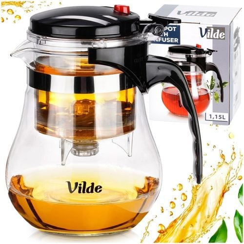 dzbanek szklany 1150ml z zaparzaczem spustowym do herbaty ziół 259417 na Arena.pl