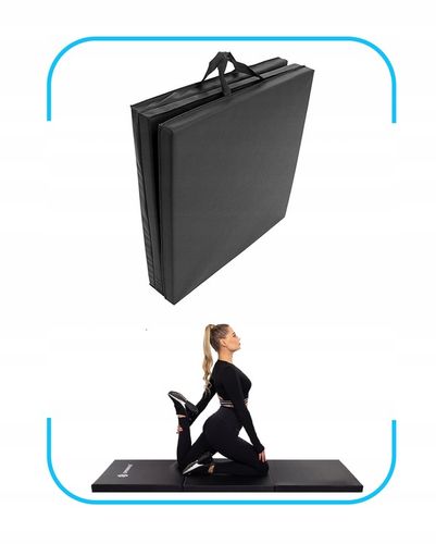 MATERAC DO ĆWICZEŃ FITNESS JOGI SKŁADANY GIMNASTYCZNY MATA DUŻA WYTRZYMAŁA na Arena.pl