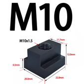 Nakrętka teowa - kostka teowa - M10 (11,7 x 20 x 12 mm) / rowek 12 mm