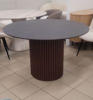 STÓŁ OKRĄGŁY WŁOSKI BELLAGIOO ZE SPIEKU KWARCOWEGO I ALUMINIUM, 119/74