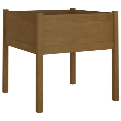 Donice ogrodowe, 2 szt., miodowy brąz, 70x70x70 cm, sosnowe na Arena.pl