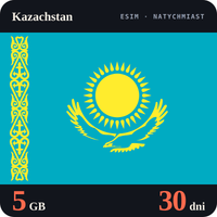 Karta eSIM Internet Kazachstan 5 GB na 30 dni - bez rejestracji
