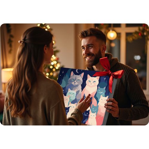 Obraz do malowania po numerach 40x50 cm Massido Koty na Arena.pl