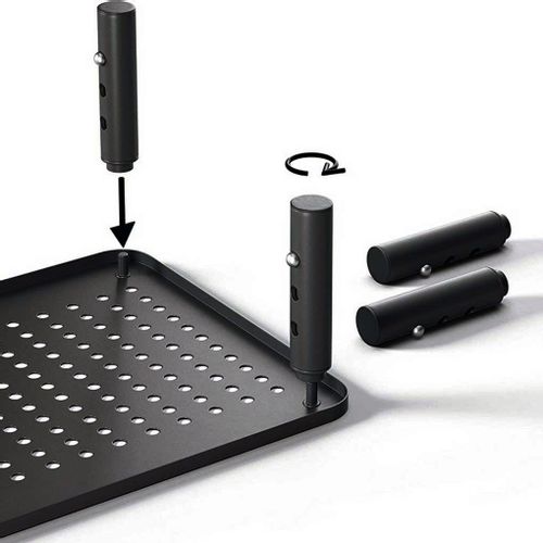 Podstawka pod monitor laptop NANKIN czarna + szuflada na Arena.pl