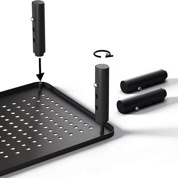 Podstawka pod monitor laptop NANKIN czarna + szuflada zdjęcie 9