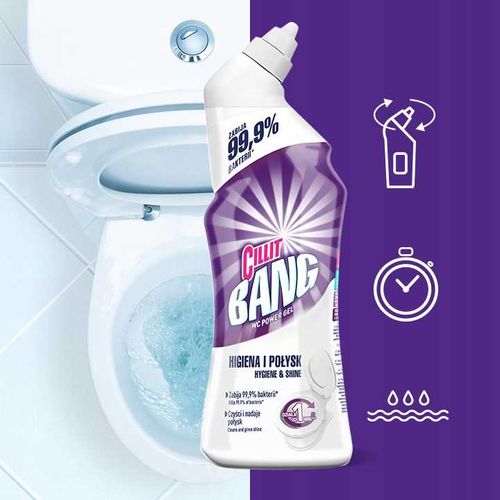 cillit bang żel do toalet - wybielanie i dezynfekcja 750ml na Arena.pl