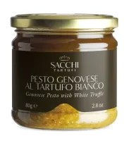 Pesto Genovese Z TruflĄ BiaŁĄ 80 g - Sacchi Tartufi