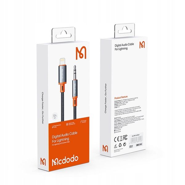 MCDODO KABEL AUX DO IPHONE X 14 PRZEJŚCIÓWKA ADAPTER LIGHTNING MINI zdjęcie 5