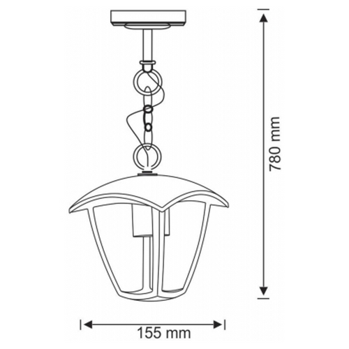 Lampa do ogrodu altanki wisząca IGMA 311887 POLUX na Arena.pl