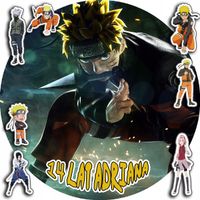 OPŁATEK NA TORT 20CM - NARUTO ANIME + IMIĘ + ! 15CM 18CM