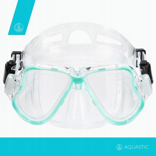 Zestaw do nurkowania AQUASTIC Maska + Fajka nieb. na Arena.pl
