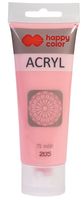 FARBA AKRYLOWA 75ML PASTEL RÓŻ PUDROWY 205 HAPPY COLOR