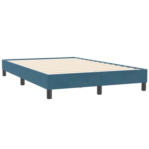 Łóżko typu Box Spring bez materaca Ciemnoniebieskie 120x210 cm na Arena.pl