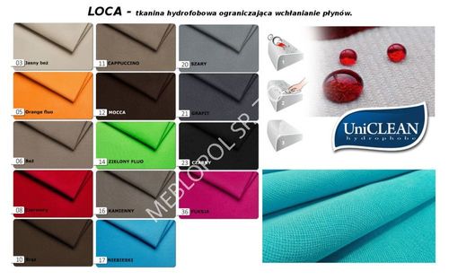 Półkotapczan MEBLOPOL 140V pionowy z sofą i regałami WHITE/WHITE MATT na Arena.pl